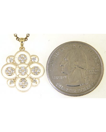 FLORAL STYLE DIAMOND PENDANT (TP2503)