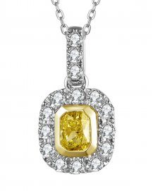 MULTI TONE RADIANT DIAMOND PENDANT (TP2545)