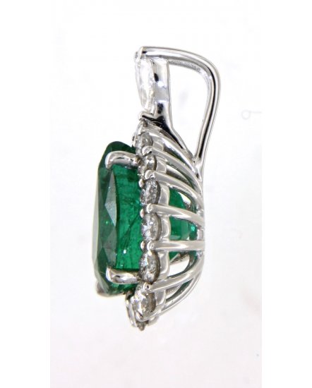 PEAR EMERALD DIAMOND PENDANT (TP2547)