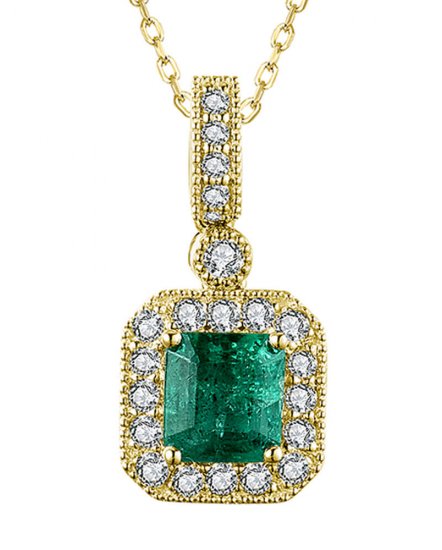 EMERALD CUT DIAMOND PENDANT (TP2558)