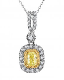 MULTI TONE RADIANT DIAMOND PENDANTT (TP2562)