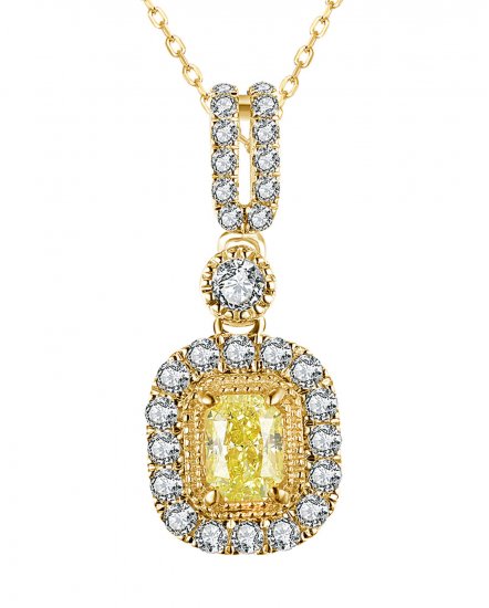 MULTI TONE RADIANT DIAMOND PENDANTT (TP2562)