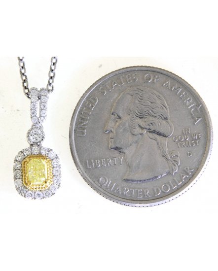 MULTI TONE RADIANT DIAMOND PENDANTT (TP2562)