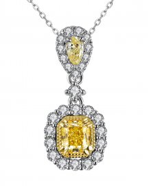 MULTI TONE RADIANT DIAMOND PENDANT (TP2576)