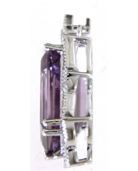 AMETHYST DIAMOND PENDANT (TP2586)