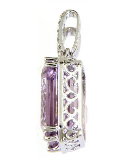 AMETHYST DIAMOND PENDANT (TP2591)