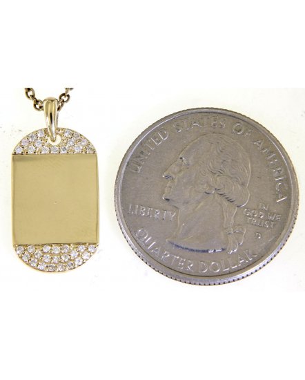 DOG TAG DIAMOND PENDANT (TP2599)