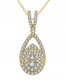 PEAR STYLE DIAMOND PENDANT (TP2608)