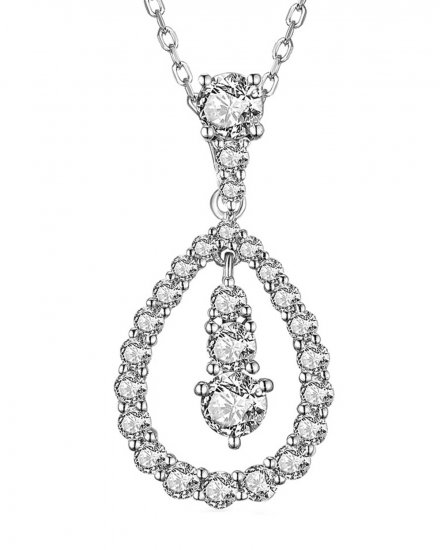 PEAR STYLE DIAMOND PENDANT (TP2633)