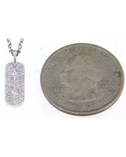 DOG TAG DIAMOND PENDANT (TP2638)