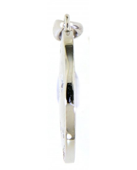 CRESCENT MOON DISC DIAMOND PENDANT (TP2644)