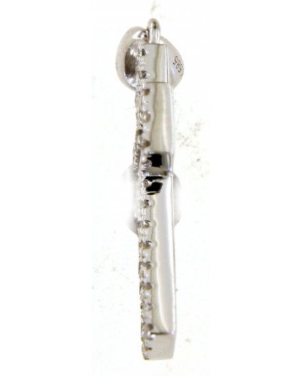 PRINCESS CUT CROSS DIAMOND PENDANT (TP2690)