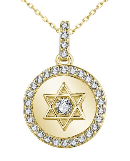 JEWISH STAR DIAMOND PENDANT (TP2696)
