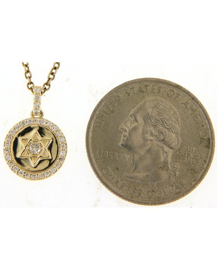JEWISH STAR DIAMOND PENDANT (TP2696)