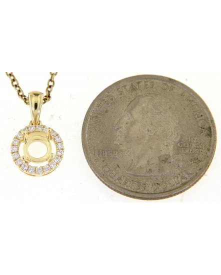 SEMI MOUNT DIAMOND PENDANT (TP2701)