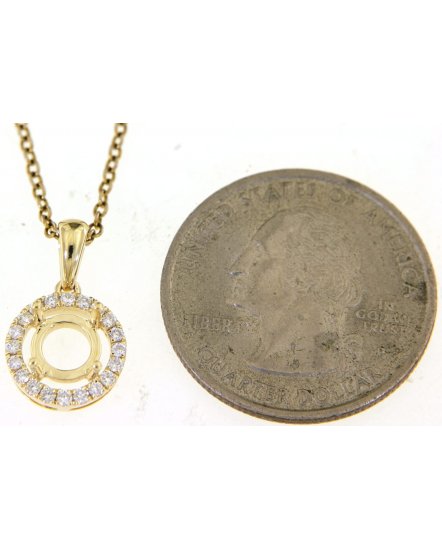 SEMI MOUNT DIAMOND PENDANT (TP2702)
