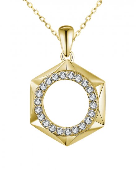HEXAGON STYLE DIAMOND PENDANT (TP2709)
