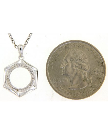 HEXAGON STYLE DIAMOND PENDANT (TP2709)