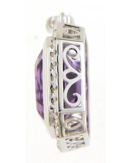 AMETHYST DIAMOND PENDANT (TP2726)