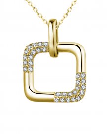 OPEN SQUARE DIAMOND PENDANT (TP2732)
