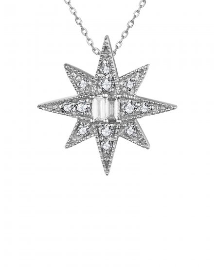NORTH STAR STYLE DIAMOND PENDANT (TP2736)