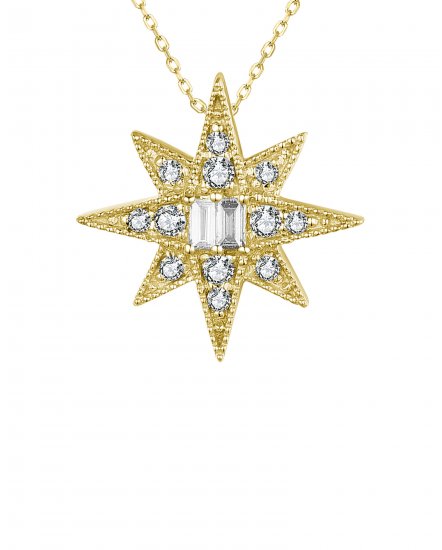 NORTH STAR STYLE DIAMOND PENDANT (TP2736)