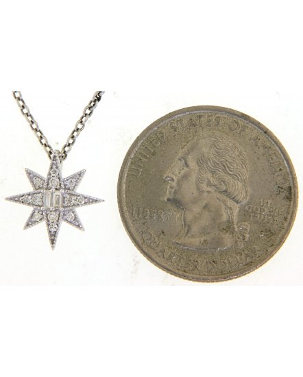 NORTH STAR STYLE DIAMOND PENDANT (TP2736)