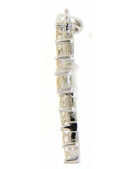PRINCESS CUT CROSS DIAMOND PENDANT (TP2737)