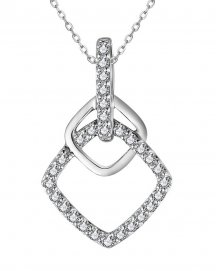 SQUARE SHAPE DIAMOND PENDANT (TP2743)