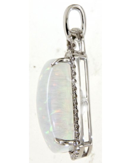 CUSHION OPAL DIAMOND PENDANT (TP2757)