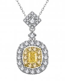 MULTI TONE RADIANT DIAMOND PENDANT (TP2765)
