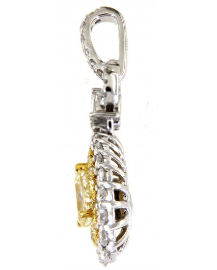 MULTI TONE PEAR DIAMOND PENDANT (TP2768)
