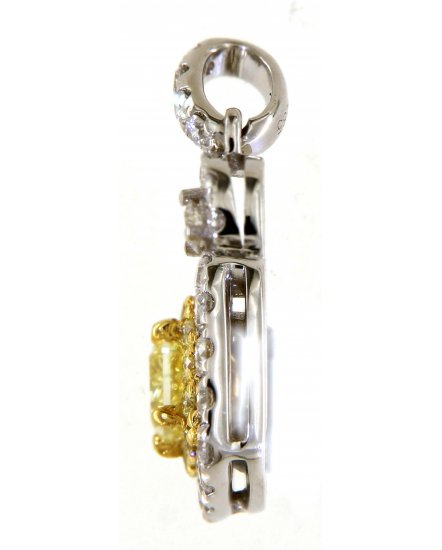 MULTI TONE CUSHION DIAMOND PENDANT (TP2775)