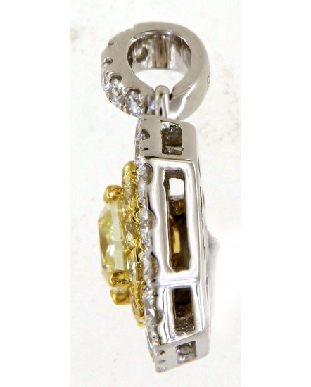 MULTI TONE CUSHION DIAMOND PENDANT (TP2784)