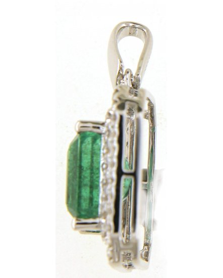 EMERALD CUT DIAMOND PENDANT (TP2787)