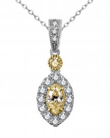 MULTI TONE MARQUISE DIAMOND PENDANT (TP2790)