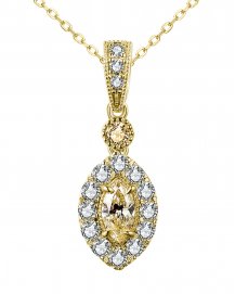 MULTI TONE MARQUISE DIAMOND PENDANT (TP2790)