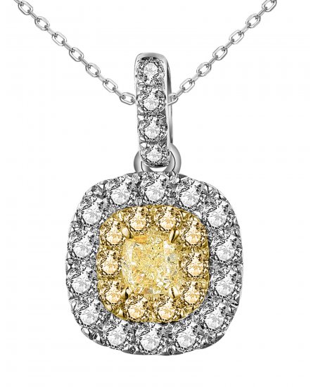 MULTI TONE RADIANT DIAMOND PENDANT (TP2792)