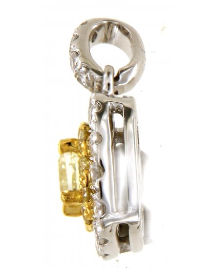 MULTI TONE RADIANT DIAMOND PENDANT (TP2792)