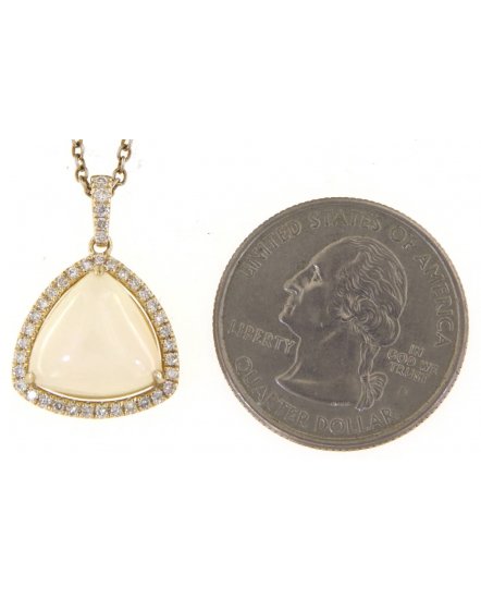TRIANGLE OPAL DIAMOND PENDANT (TP2841)