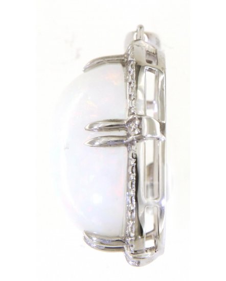 OVAL OPAL DIAMOND PENDANT (TP2847)