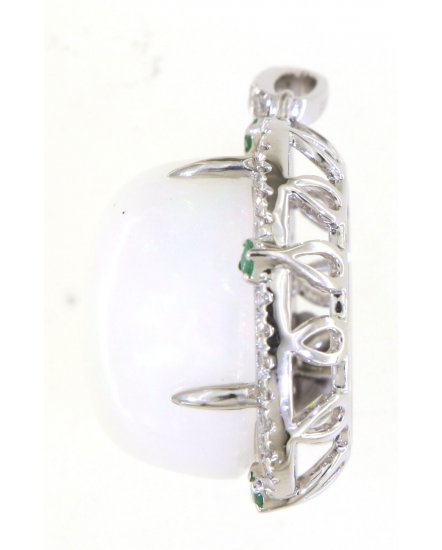 OVAL OPAL DIAMOND PENDANT (TP2852)