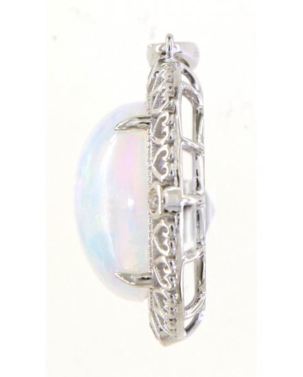 OVAL OPAL DIAMOND PENDANT (TP2854)
