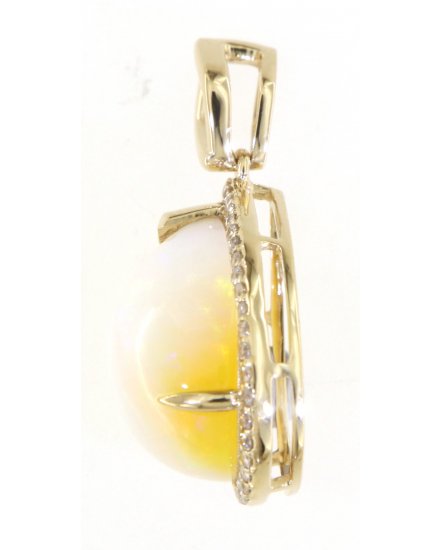 PEAR OPAL DIAMOND PENDANT (TP2888)