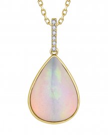 PEAR OPAL DIAMOND PENDANT (TP2929)