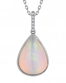 PEAR OPAL DIAMOND PENDANT (TP2929)