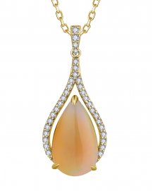 PEAR OPAL DIAMOND PENDANT (TP2930)