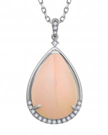 PEAR OPAL DIAMOND PENDANT (TP2932)