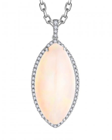 MARQUISE OPAL DIAMOND PENDANT (TP2936)
