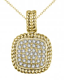 SQUARE SHAPE DIAMOND PENDANT (TP3086)